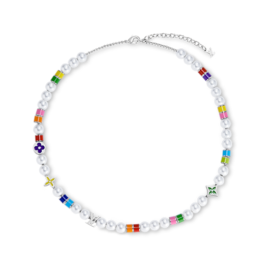 Louis Vuitton MNG Pearls Party 18K Gold Necklace