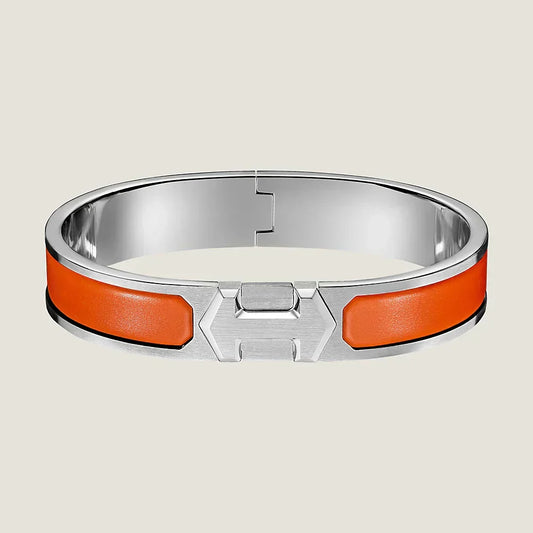 Hermes Super Orange 18K Gold Bracelet