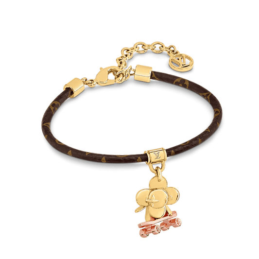Louis Vuitton VIVIENNE KICK FLIP 18K Gold Bracelet