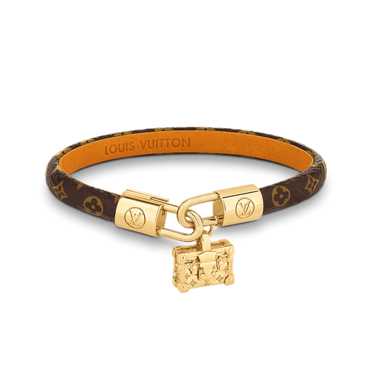 Louis Vuitton Petite Malle Charm 18K Gold Bracelet