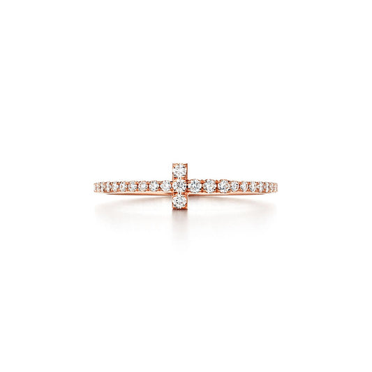 Tiffany Diamond Wire 18K Gold Ring