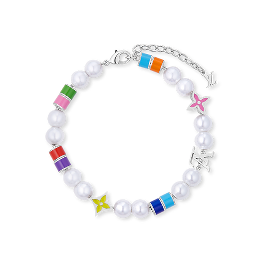 Louis Vuitton MNG Pearls Party 18K Gold Bracelet