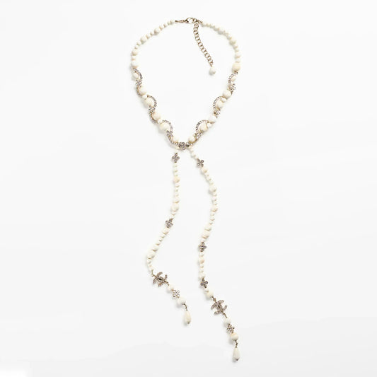Chanel Pearl Chain 18K Gold Necklace