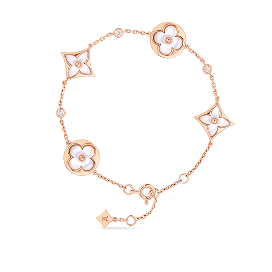 Louis Vuitton Colour Blossom Balenciaga Multi-Motif 18K Gold Bracelet