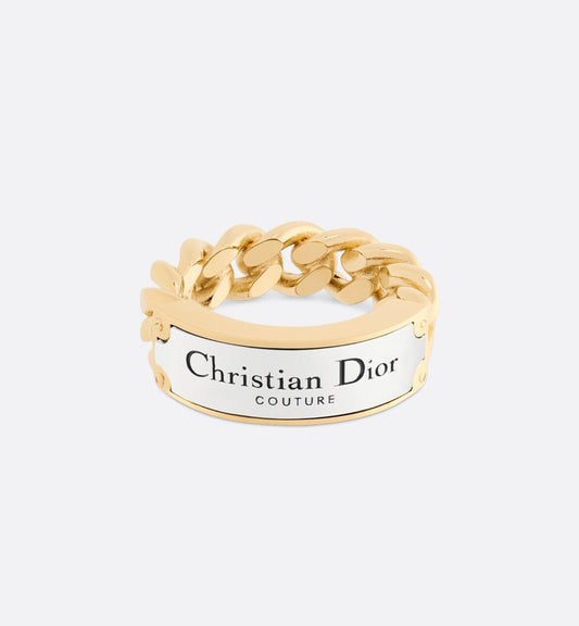 Dior Couture Chain Link 18K Gold Ring