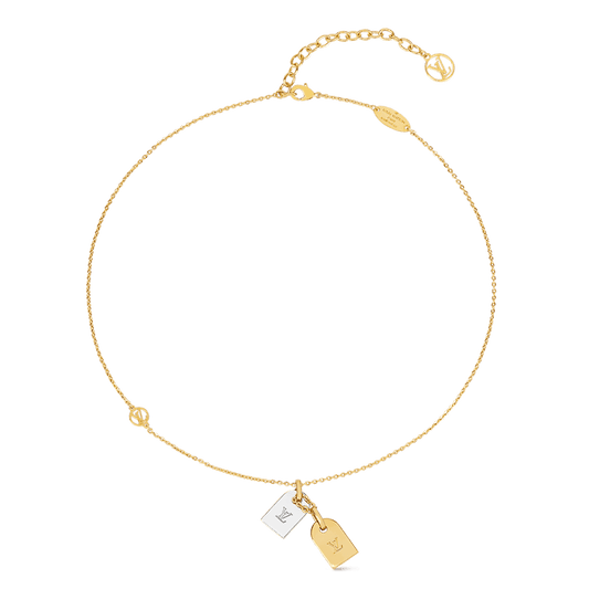 Louis Vuitton Nanogram 18K Gold Necklace