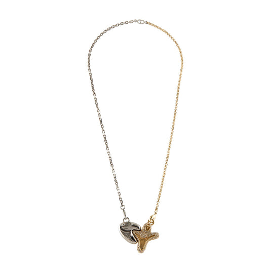 Dior Homme x Kenny Scharf Crystal Pendant 18K Gold Necklace