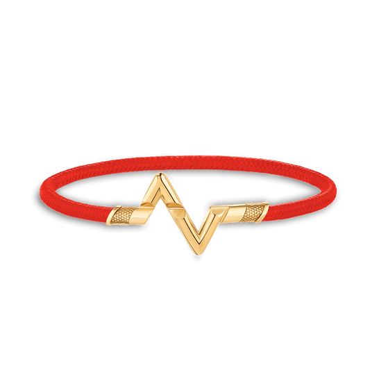 Louis Vuitton Volt Upside Down Play Red 18K Gold Bracelet