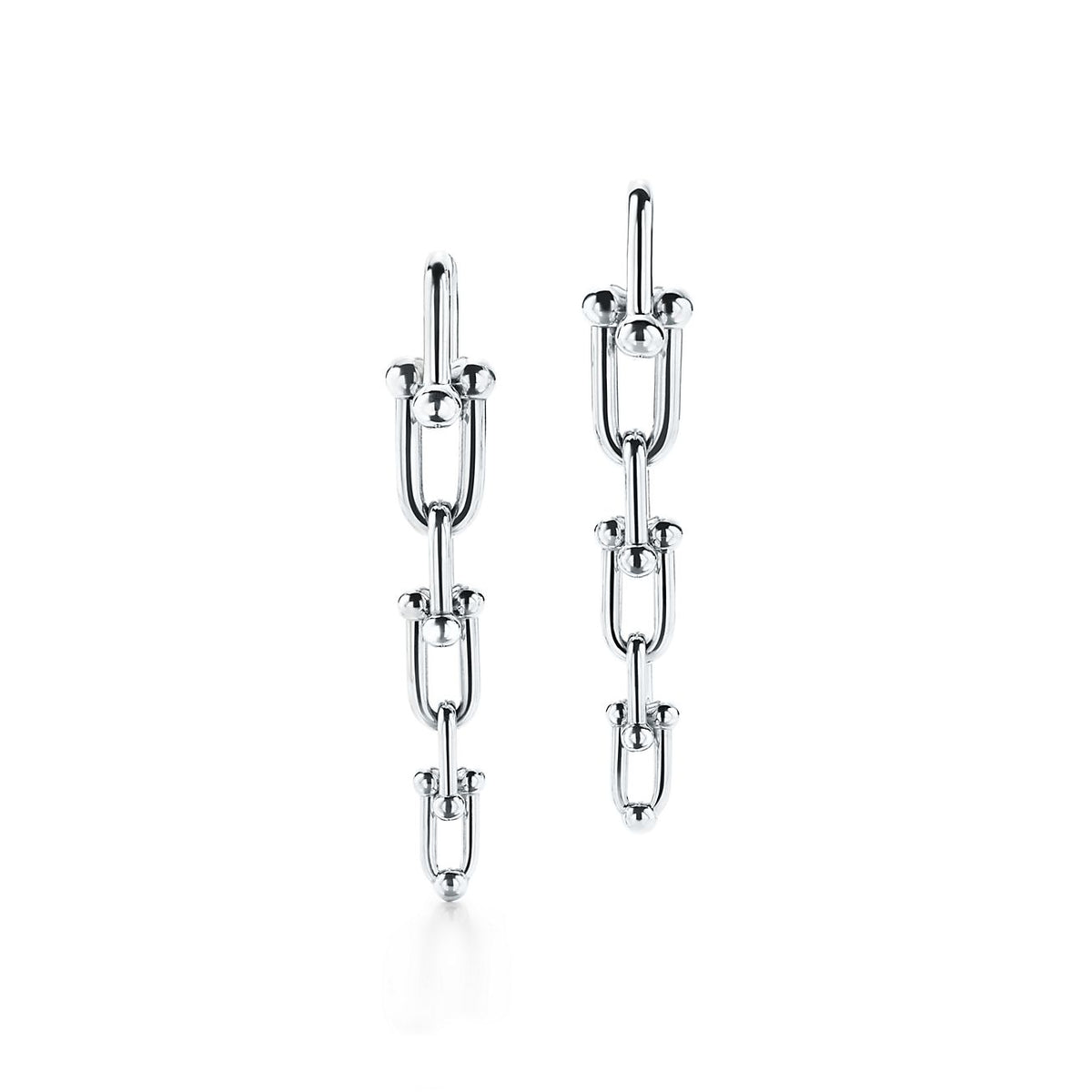 Tiffany HardWear Graduated Link 18K Gold Earrings