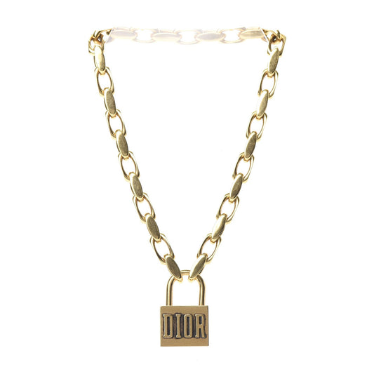 Dior Lucky Locket Choker 18K Gold Necklace