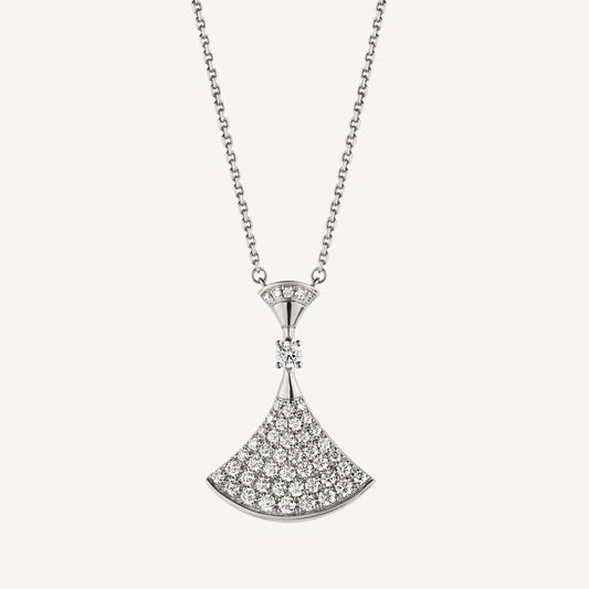 Bvlgari BVLGARI Dream Pave Diamond 18K Gold Necklace