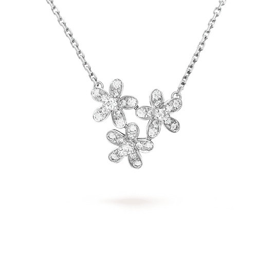 Three Flowers Socrate 18K Gold Necklace