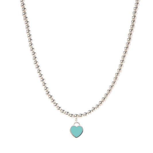 Tiffany Return to Heart Tag Bead 18K Gold Necklace