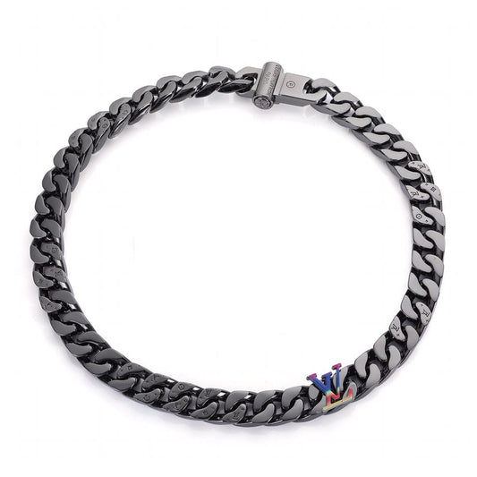 Louis Vuitton Rainbow Chain Link 18K Gold Necklace