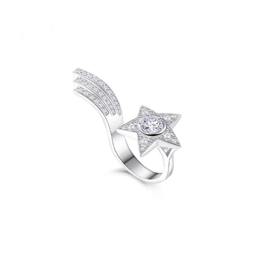 Chanel Comete Diamonds 18K Gold Ring
