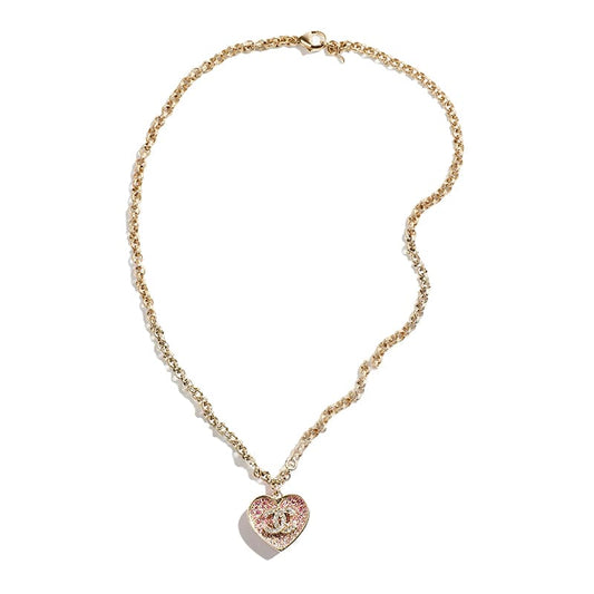 Chanel Pink Diamonds 18K Gold Necklace