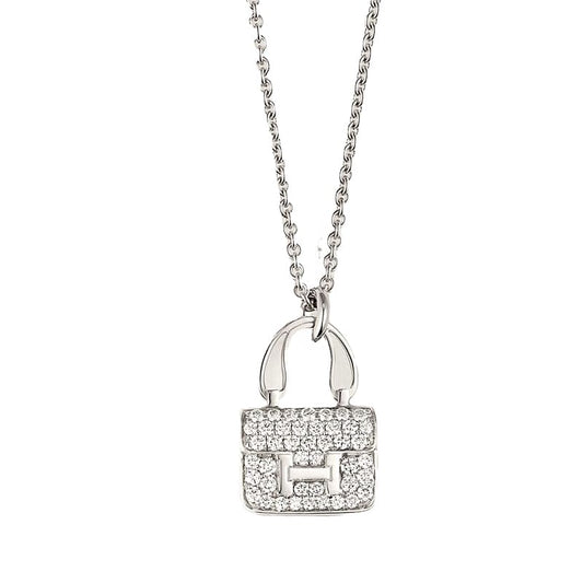 Hermes Amulettes Constance Pendant 18K Gold Necklace