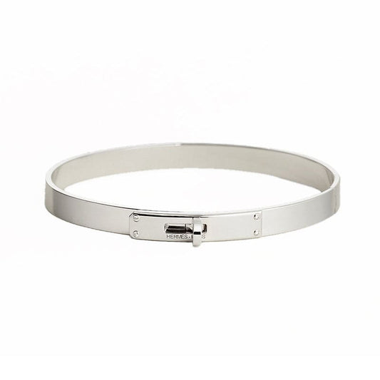 Hermes Kelly 18K White Gold Bracelet