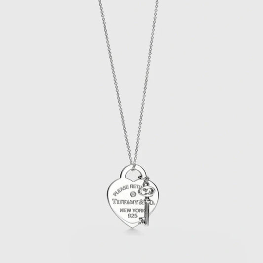 Tiffany Return to Heart & Key 18K Gold Necklace
