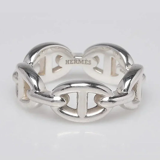 Hermes Chaine D'Ancre Enchainee 18K Gold Ring