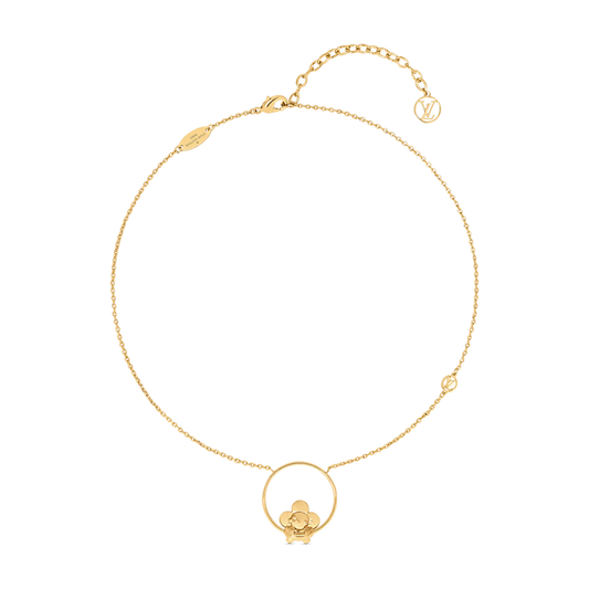 Louis Vuitton Vivienne Swinging 18K Gold Necklace
