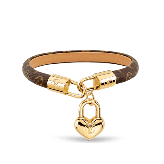 Louis Vuitton Crazy In Lock Charm 18K Gold Bracelet
