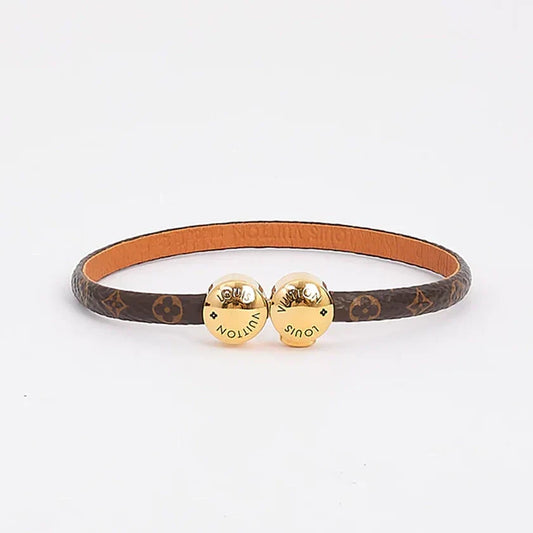 Louis Vuitton Historic Mini Monogram 18K Gold Bracelet