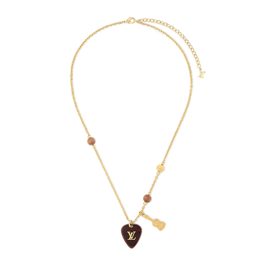 Louis Vuitton Picks Pendant 18K Gold Necklace