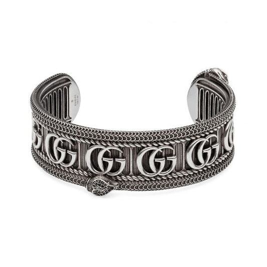 Double Gucci Snake Wide Bracelet