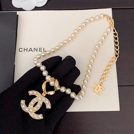 Chanel Classic Pearl 18K Gold Necklace