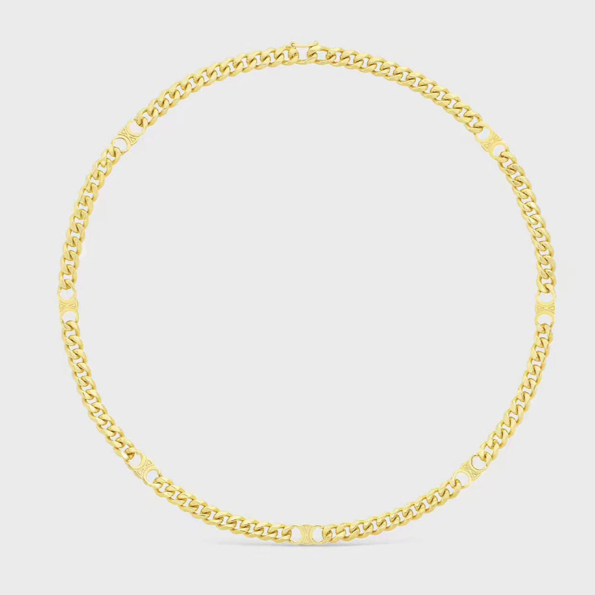 Celine Gourmette Chain 18K Gold Necklace