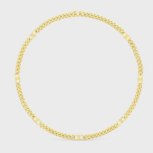 Celine Gourmette Chain 18K Gold Necklace