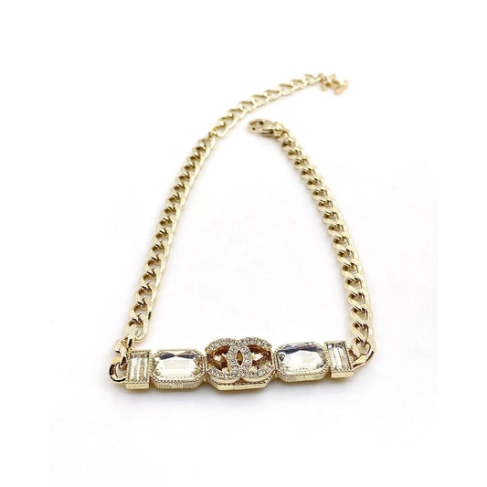 Chanel Pearls Crystals Vintage 18K Gold Necklace