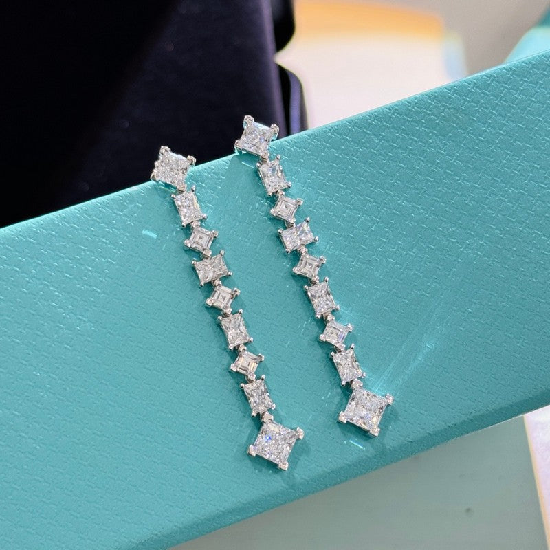 Tiffany Diamond 18K Gold Earrings
