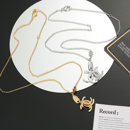 Chanel Diamond Long 18K Gold Necklace