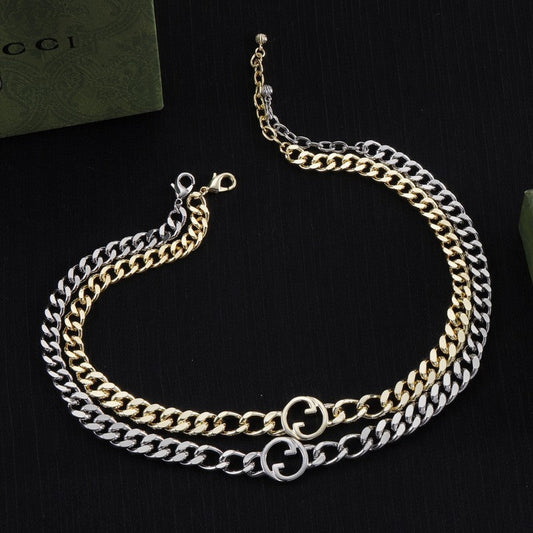 Gucci Double Chain 18K Gold Necklace