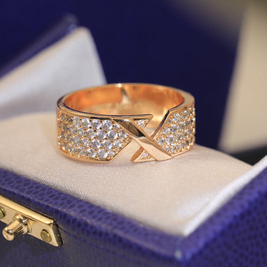 Liens Diamond 18K Gold Ring