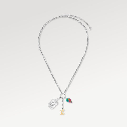 Louis Vuitton Shell 18K Gold Necklace