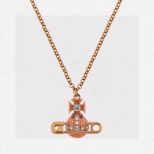 Vivienne West Mayfair Bas Relief Pendant 18K Gold Necklace