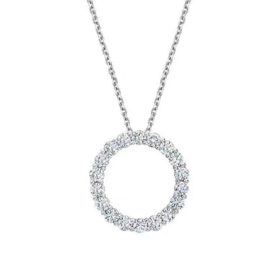 Tiffany Circle Diamonds 18K Gold Necklace