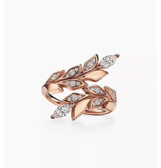 Tiffany Victoria Vine Bypass 18K Gold Ring