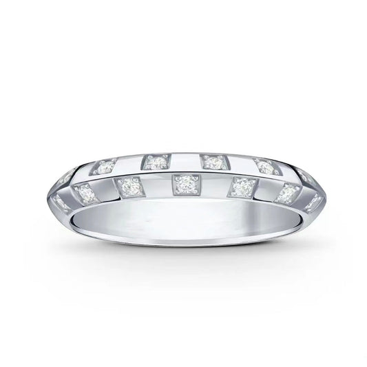 Louis Vuitton Damier Diamonds 18K Gold Ring