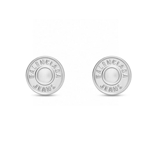 Balenciaga Circle 18K Gold Earrings