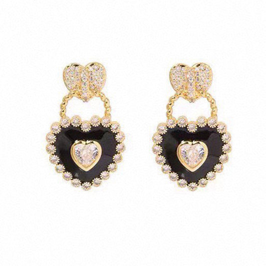 Bvlgari Heart Diamonds 18K Gold Earrings