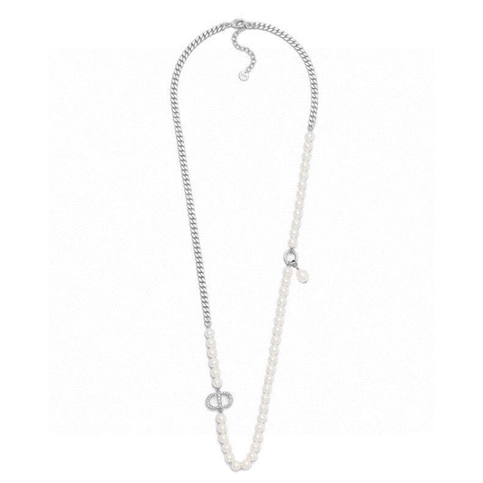 Dior Celine Gourmette Pearls 18K Gold Necklace