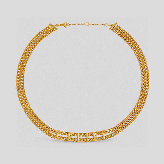 Celine Script Choker 18K Gold Necklace