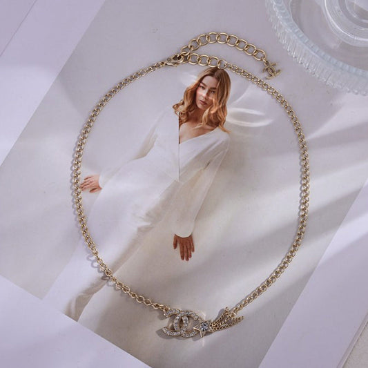 Chanel Star Diamond 18K Gold Necklace