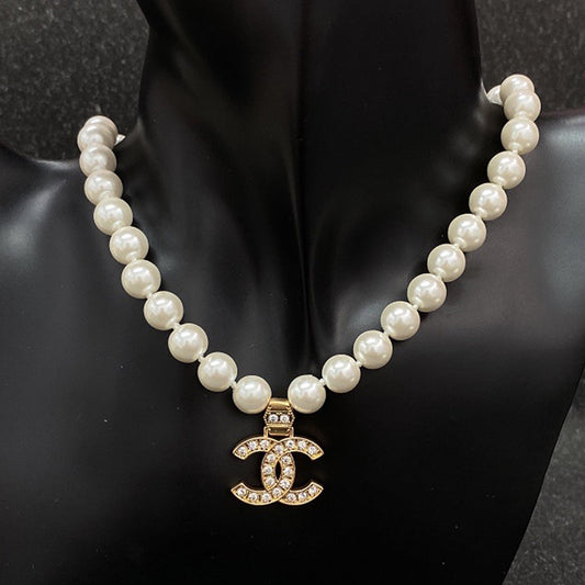Chanel Pearl Chain 18K Gold Necklace