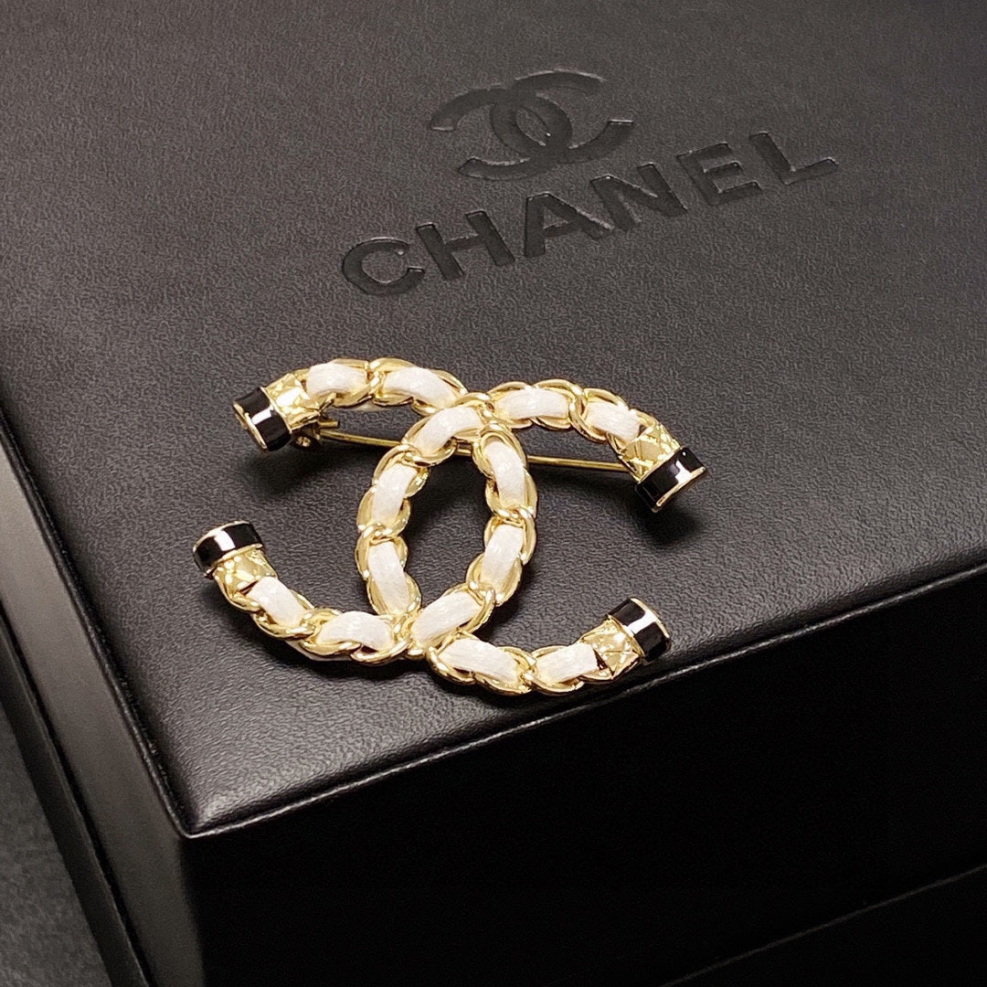 Chanel Pearl 18K Gold Brooch