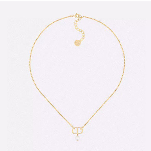 Dior Petit Pearl 18K Gold Necklace